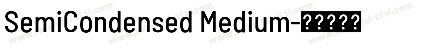 SemiCondensed Medium字体转换